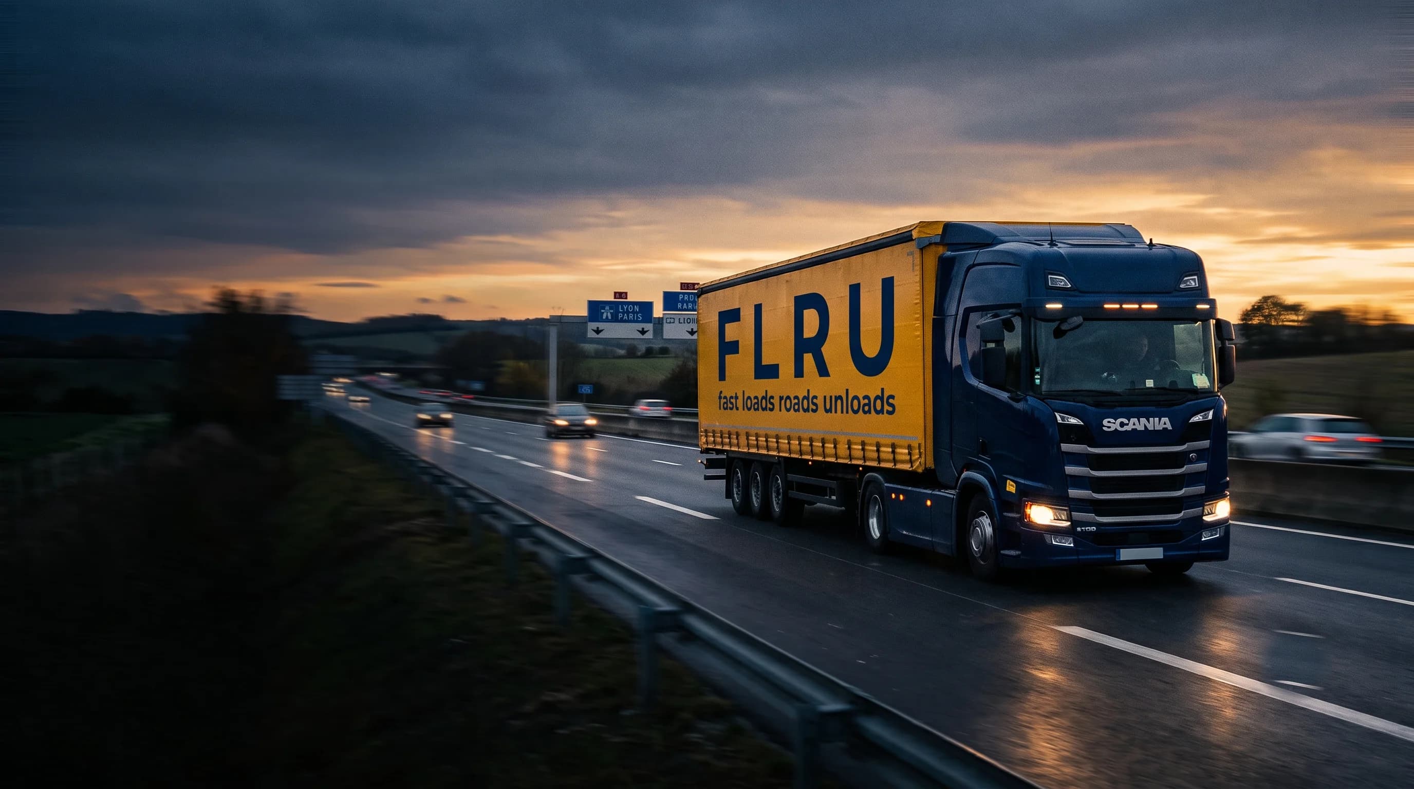 FLRU Lkw auf der Straße